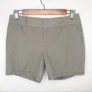 Grey Stripe Chino Shorts